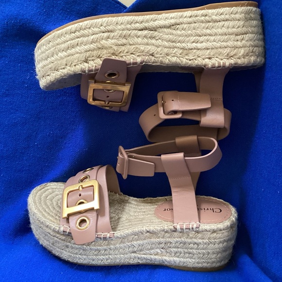 CHRISTIAN DIOR ESPADRILLE PLATFORM SANDALS - Picture 3 of 7